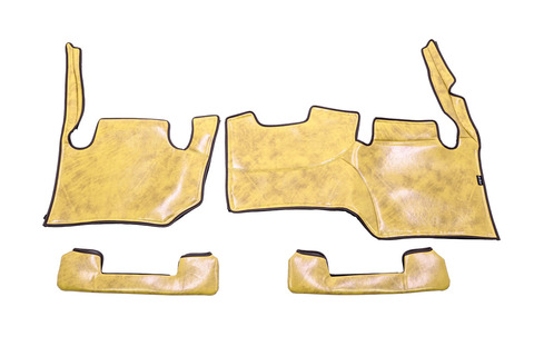 200ハイエース ナロー用 エンジンフードカバー＆スカートセット アンティーク　クリームイエローカラー