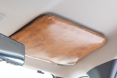 デリカミニ サンバイザーカバー アンティークキャメル