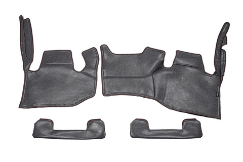 200ハイエース ナロー用 エンジンフードカバー＆スカートセット クラシックグロッシー　ブラック