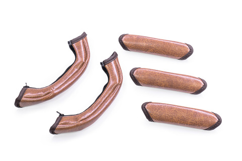 200ハイエース グリップカバー クラシックグロッシー 5点セット　ラテ