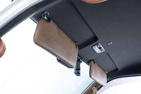 200ハイエース サンバイザーカバー アンティーク　ヴィンテージモカカラー