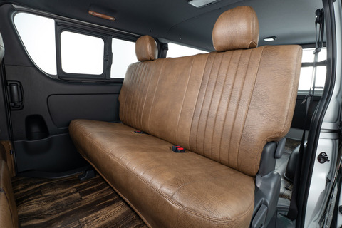 200ハイエース シートカバー  アンティークデザインS　ヴィンテージモカカラー