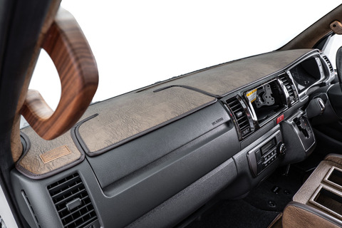 200ハイエース標準  ダッシュボードマット　 アンティーク　ヴィンテージモカカラー