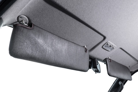 200ハイエース サンバイザーカバー アンティーク　ヴィンテージブラックカラー