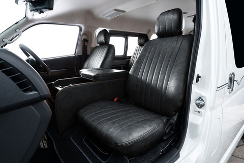 200系ハイエース標準 S-GLワイド用センターコンソール クラシックブラック