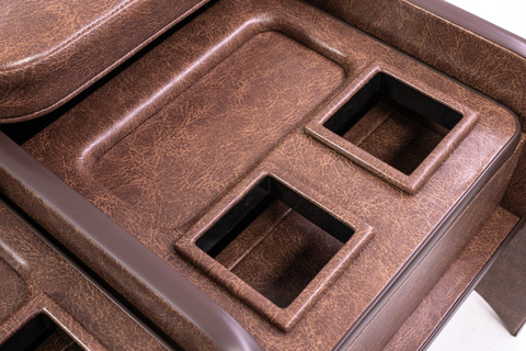 200系ハイエース標準 S-GLワイド用センターコンソール クラシックグロッシー　ブラウン単体イメージ