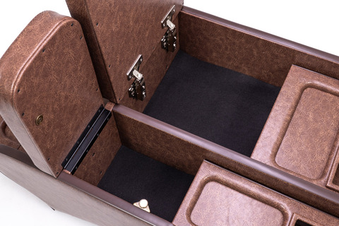 200系ハイエース標準 S-GLワイド用センターコンソール クラシックグロッシー　ブラウン単体イメージ