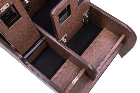 200系ハイエース標準 S-GLワイド用センターコンソール クラシックグロッシー　ブラウン単体イメージ