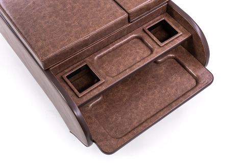 200系ハイエース標準 S-GLワイド用センターコンソール クラシックグロッシー　ブラウン単体イメージ