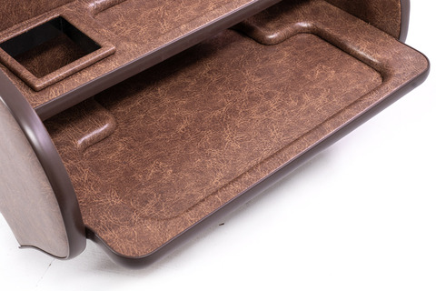 200系ハイエース標準 S-GLワイド用センターコンソール クラシックグロッシー　ブラウン単体イメージ