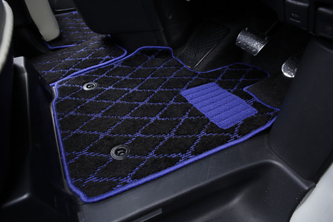 フロアマット SINGLE-DIA シングルダイヤ　ブルー