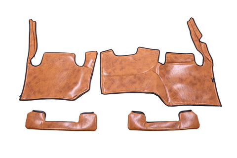 200ハイエース ナロー用 エンジンフードカバー＆スカートセット アンティーク　キャメルカラー