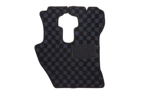 フロアマット WAVE CHECK　ブラック