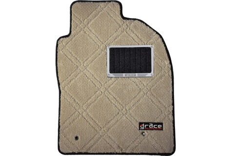 カーフロアマット W-DIA ダブルダイヤ ベージュ