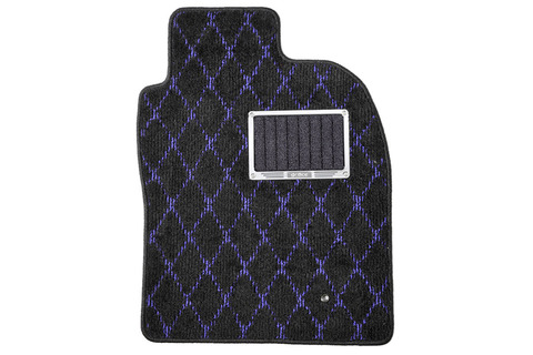 フロアマット SINGLE-DIA シングルダイヤ　ブルー