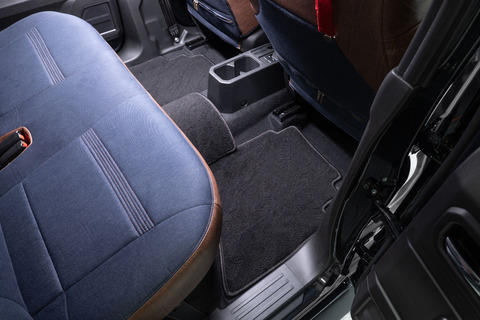 【ジムニーノマド専用】フロアマット プレミアムセット １台分　後部席装着イメージ ウェーブブラック