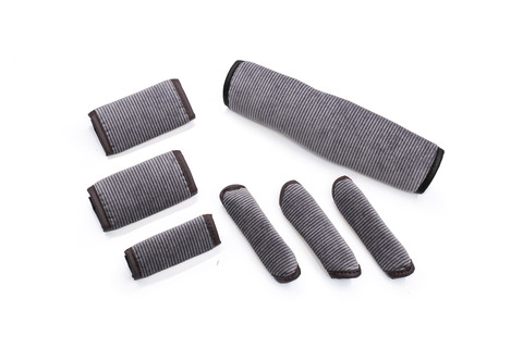 【ジムニーJB64/JB74専用】グリップカバー コーデュロイ 7点セット　グレー