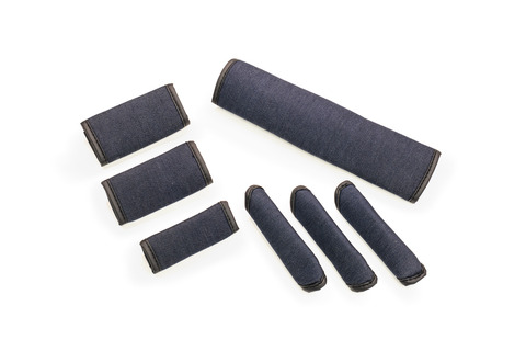 【ジムニーJB64/JB74専用】グリップカバー　 アンティーク 　デニムデザインインディゴ 7点セット