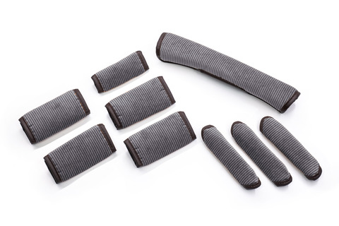 【ジムニーノマド専用】グリップカバー コーデュロイ 9点セットグレー