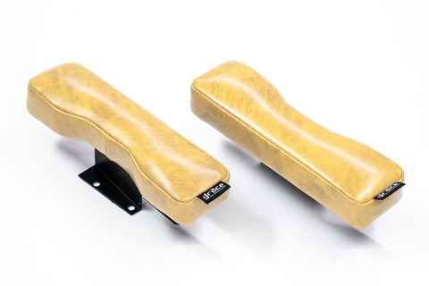 200ハイエース ドアアームレスト 左右セット アンティーク　クリームイエローカラー