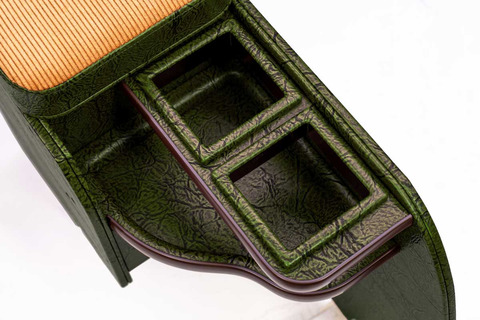 ランドクルーザー"70" 再再販モデル専用センターコンソール アンティークコーデュロイ　モスグリーン×キャメル