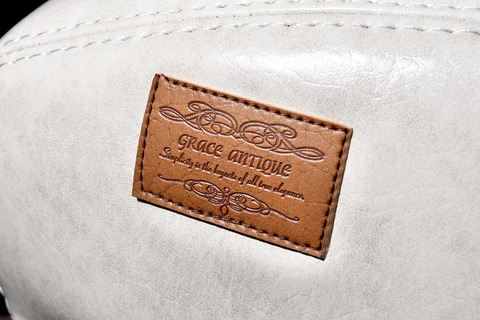 シートカバー アンティーク　ブランドタグ