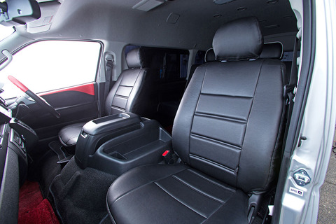 シートカバー車種限定 200ハイエース バン T.W.G 2列シート車　1台分