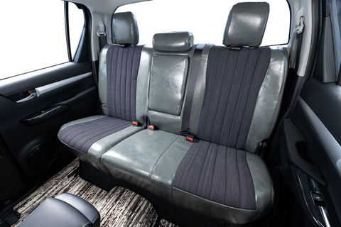 125ハイラックス シートカバー  アンティークデニムインディゴグレー