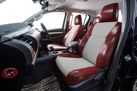 シートカバー  アンティーク千鳥　ボルドー