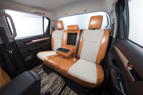 125ハイラックス シートカバー  アンティーク千鳥キャメル