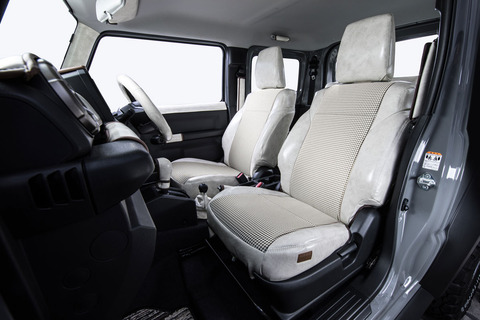 シートカバー  アンティーク千鳥　ホワイトスモーク