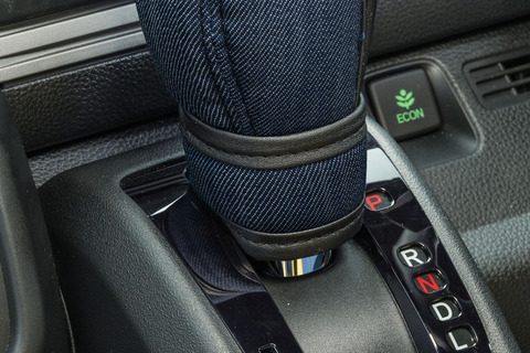 N-VAN シフトノブカバー&グリップカバーセット　 アンティーク　デニムデザイン　インディゴブルー