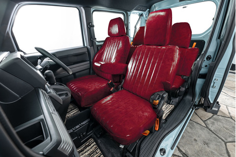 N-VAN シートカバー  アンティーク　ボルドー