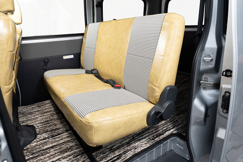 シートカバー  アンティーク千鳥　クリームイエロー