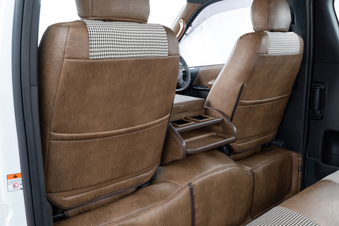 200ハイエース ワゴン シートカバー  アンティーク千鳥ヴィンテージモカ