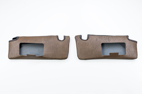 【ジムニーJB64/JB74/ノマド専用】サンバイザーカバー  アンティーク　ヴィンテージモカ