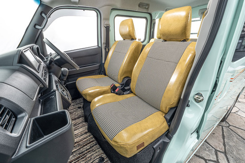 シートカバー  アンティーク千鳥　クリームイエロー