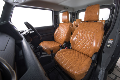 150プラド シートカバー  アンティークデザインD　キャメル