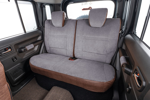 シートカバー  アンティークコーデュロイ グレーxヴィンテージブラウン