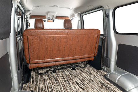 【アウトレット数量限定】LA900S/LA910Sタフト(D130-A) シートカバー アンティークデニム ブルー/アンティークブラウン 2列全席分