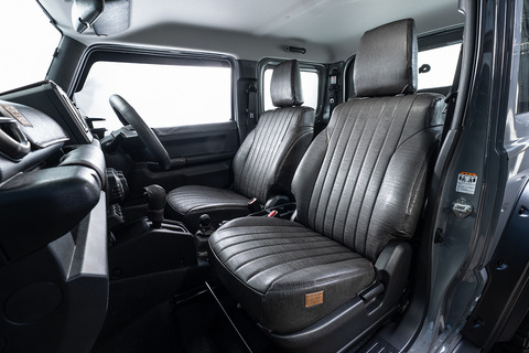 シートカバー  アンティーク　ヴィンテージブラック　ジムニー装着