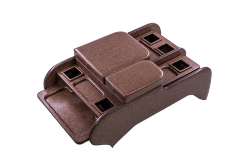 200系ハイエース標準 S-GLワイド用センターコンソール クラシックグロッシー　ブラウン単体イメージ