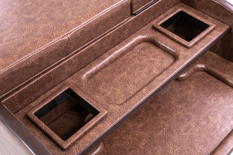 200系ハイエース標準 S-GLワイド用センターコンソール クラシックグロッシー　ブラウン単体イメージ