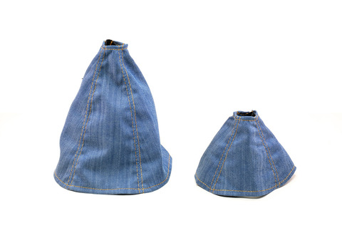 シフトブーツカバー　アンティーク　デニムデザイン