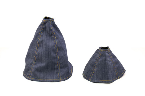 シフトブーツカバー　アンティーク　デニムデザイン