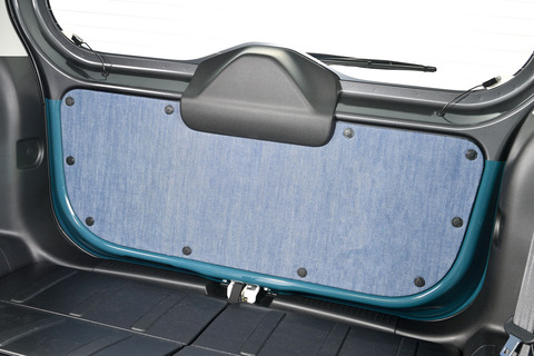 ハスラーMR52/MR92専用リアゲートトリムアクセント アンティーク　デニムデザイン