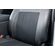 プライムシートカバー  200系ハイエース S-GL フロントノーマルタイプ シート背面部分にはラムースパンチングレザーを使用。通気性の良いレザーでシートの蒸れも快適にご使用いただけます