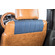 S700ハイゼットカーゴ　シートカバー  アンティークデニム　キャメル　シート背面デザイン