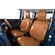 S700ハイゼットカーゴ　シートカバー  アンティークデザインD キャメル