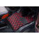 フロアマット WAVE CHECK　レッド